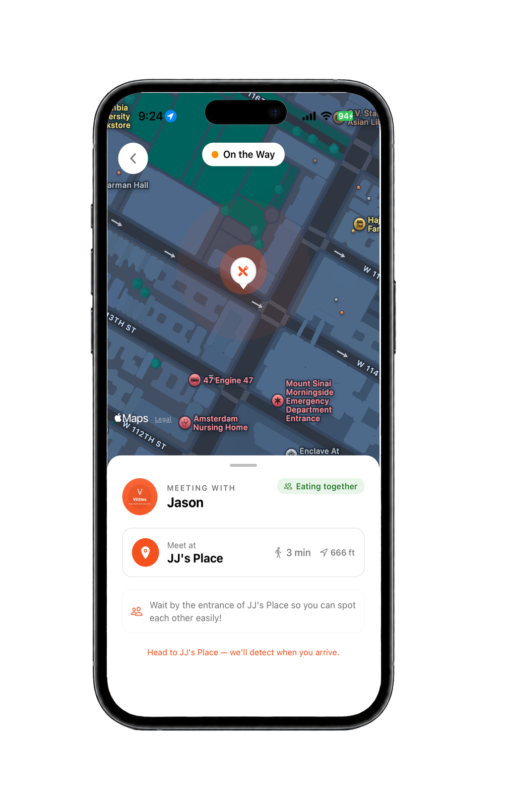 Vittles app — Match